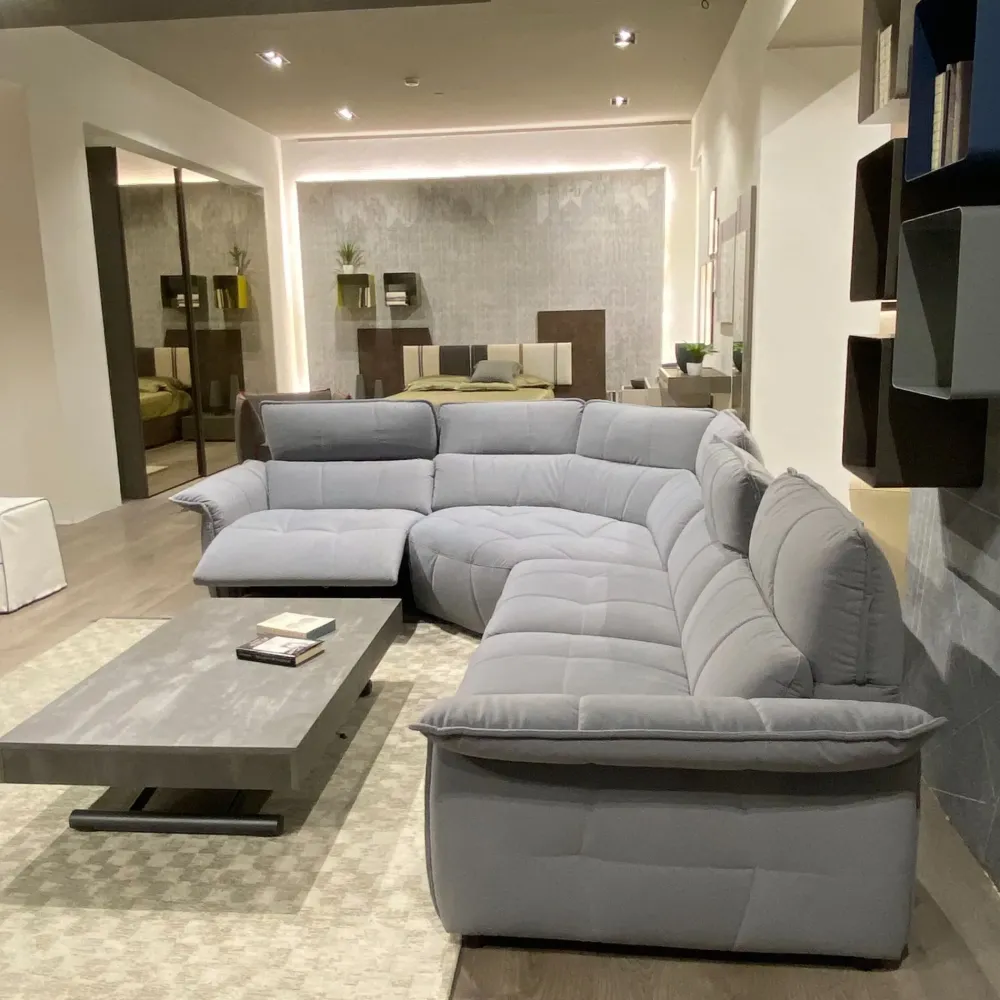 Divano angolare tessuto in poliuretano in Offerta Outlet^Franco Ferri Clearance