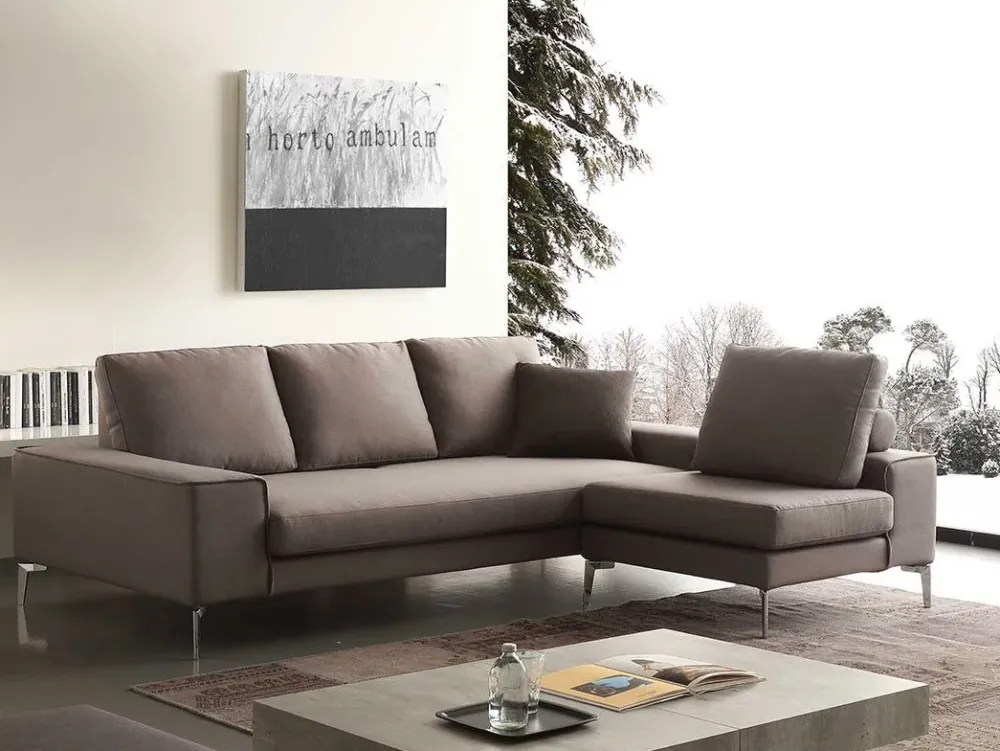 Crippa Salotti Divano angolare tessuto in poliuretano a prezzo scontato- Divani