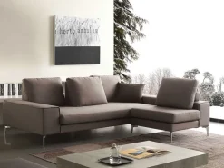 Crippa Salotti Divano angolare tessuto in poliuretano a prezzo scontato- Divani