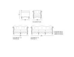 Divano Artigianal venice piuma due misure a prezzo ribassato^Md work New