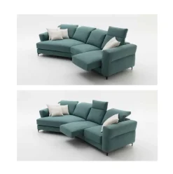 Divano Luna blu PREZZI OUTLET sconto 30%^Artigianale Outlet