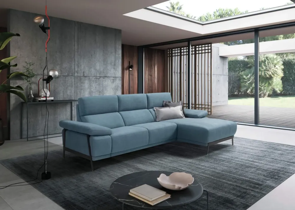 New Divano Bacco tessuto in poliuretano a prezzo Outlet Divani