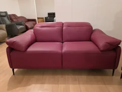 Divano Brignac due posti fisso pelle di in stile moderno a prezzo Outlet^Artigianale Sale