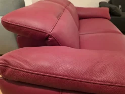 Divano Brignac due posti fisso pelle di in stile moderno a prezzo Outlet^Artigianale Sale