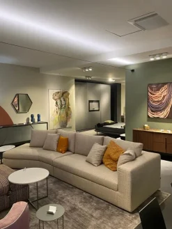 Alf Da Fre Divano California in Tessuto sfoderabile  di scontato 40%- Divani