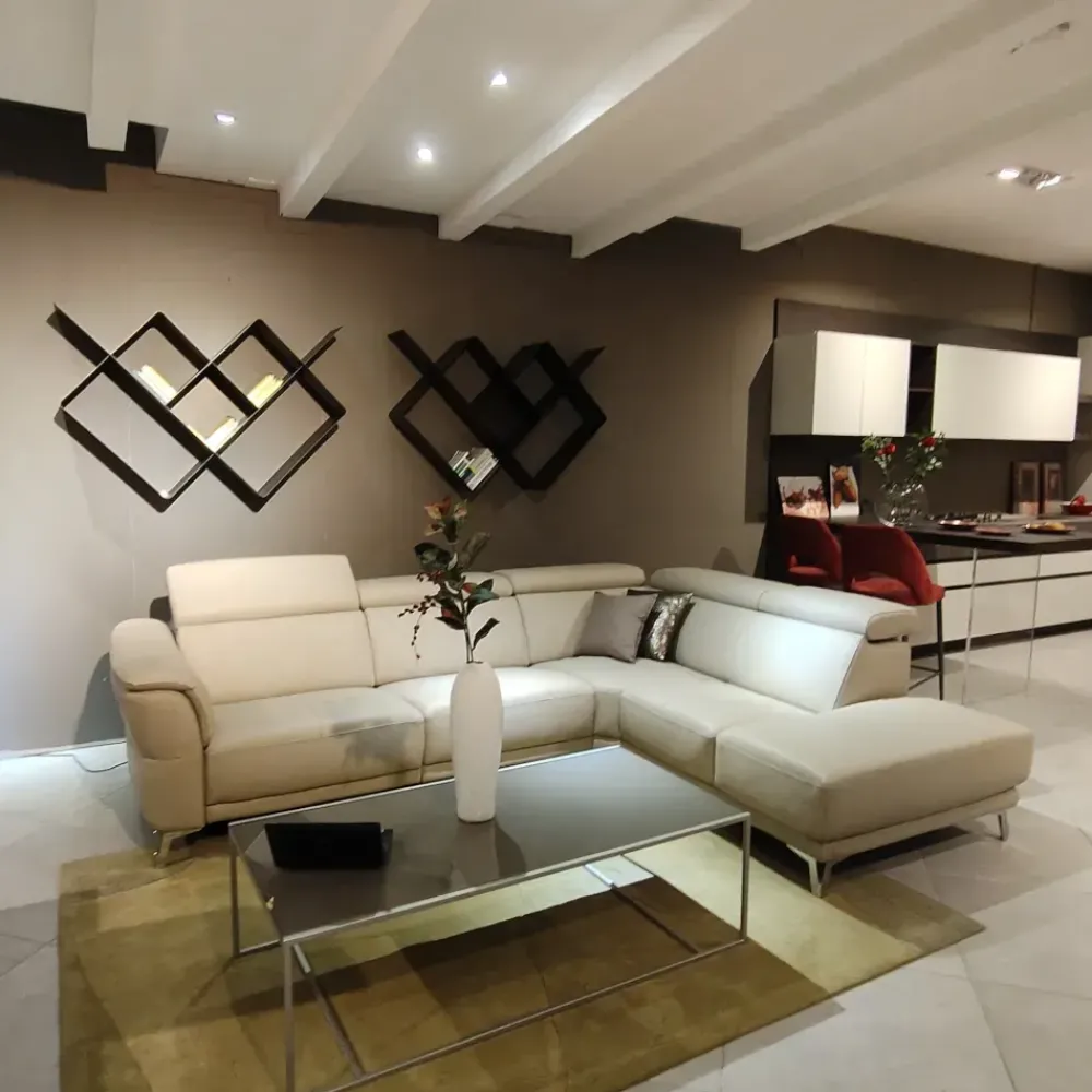 Nicoletti Home Divano Charleston di in stile moderno a prezzo Outlet- Divani