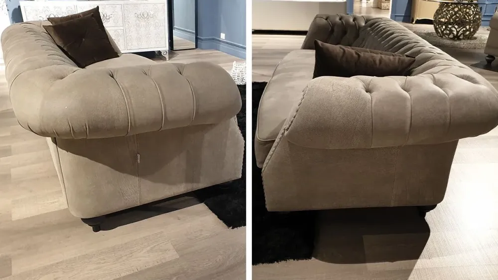 La casa moderna Divano Clain in Pelle a prezzo scontato- Divani