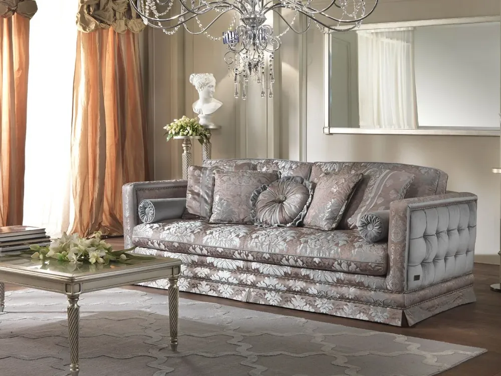 Online Divano Classico italiano seta e velluto PREZZI OUTLET Divani