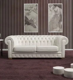 Clearance Divano classico pelle Anemone di con sconto del - 21% Divani