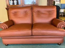 Divano classico pelle Etruria di con sconto del - 61%^Artigianale