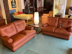 Divano classico pelle Etruria di con sconto del - 61%^Artigianale