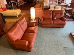 Divano classico pelle Etruria di con sconto del - 61%^Artigianale