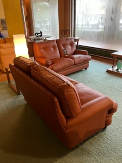 Divano classico pelle Etruria di con sconto del - 61%^Artigianale