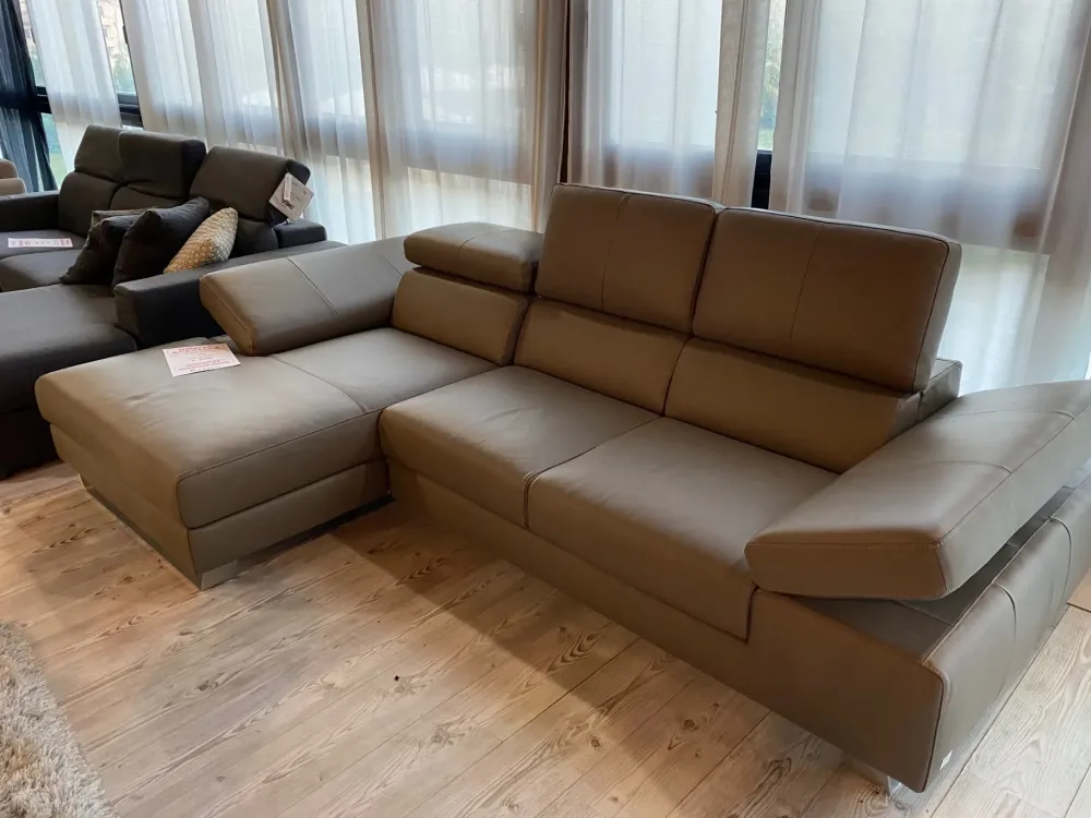 Divano con penisola Alison PREZZI OUTLET Divani