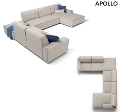 Sofangel Divano con penisola Apollo di a prezzo scontato- Divani