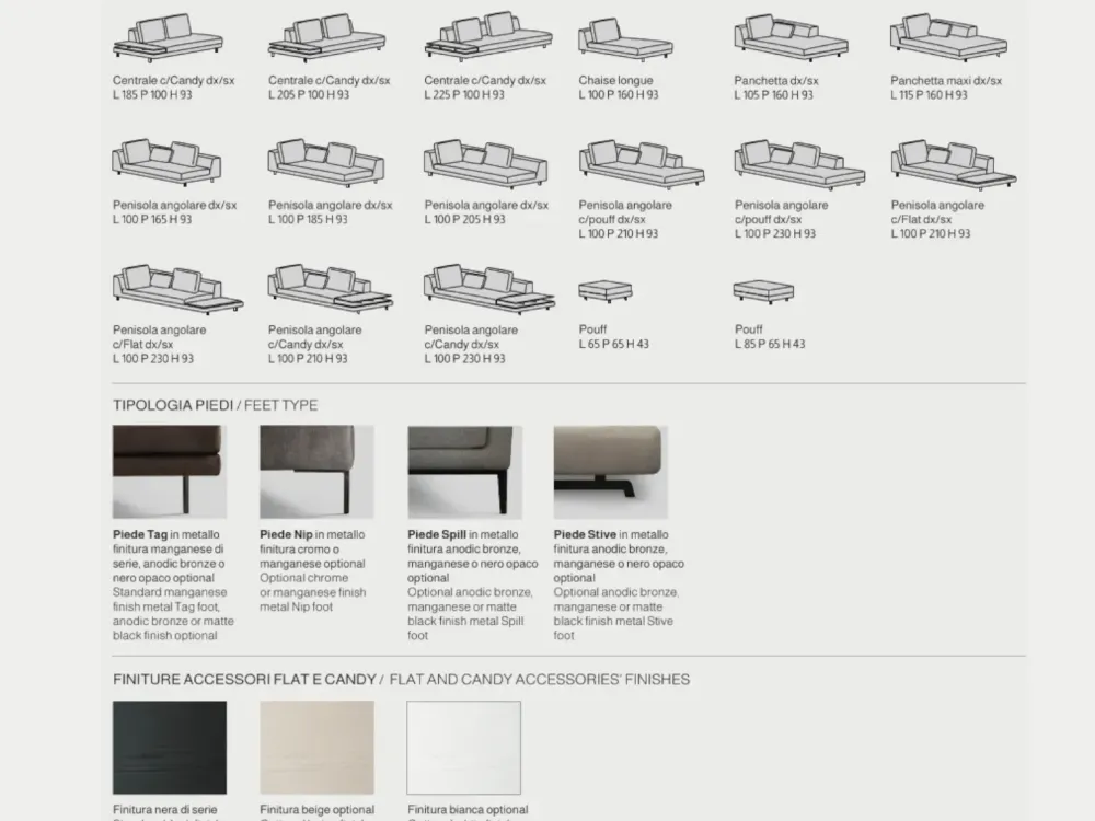 Hot Divano Con penisola Ares in Offerta Outlet a 2041 Euro Divani