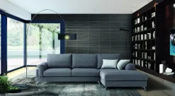 BI.EL Salotti Divano con penisola Axel a PREZZO OUTLET scontato del 45%- Divani