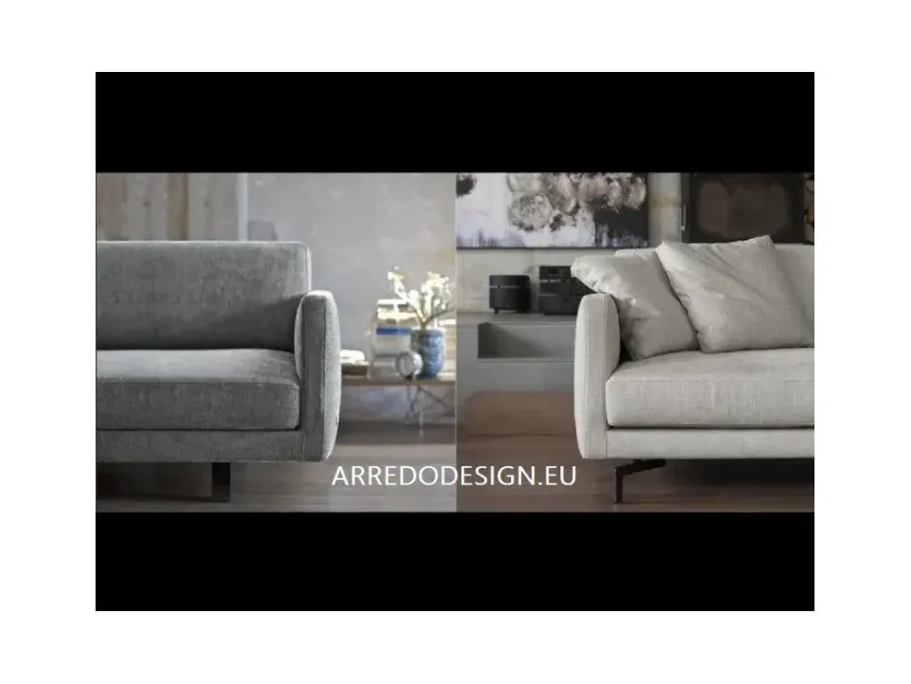 Doimo Salotti Divano con penisola Bart di a prezzo scontato- Divani