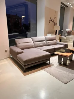 Natuzzi Divano Con penisola Borghese in Offerta Outlet a 3400 Euro- Divani