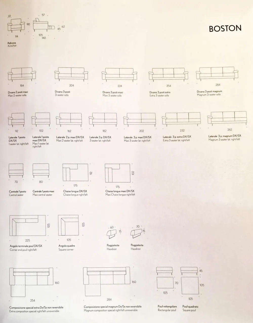 Divano con penisola Boston : con uno SCONTO ESCLUSIVO del 40%^Rizzetto Sale