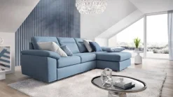 New Divano con penisola Caligo Mottes selection a PREZZO OUTLET scontato del 40% Divani