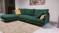 Deas Divano con penisola Lord byron PREZZI OUTLET sconto 50%- Divani