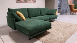 Deas Divano con penisola Lord byron PREZZI OUTLET sconto 50%- Divani