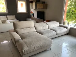 Divano con penisola Denver Crippa divani&letti OFFERTA OUTLET^Crippa Salotti Outlet