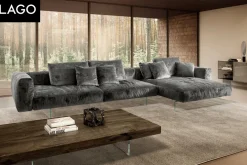 Lago Divano Con penisola Divano air soft 1902 in Offerta Outlet a 9295€- Divani