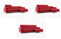 Md work Divano con penisola Divano in tessuto technonabuk idrorepellente   in OFFERTA - 43%- Divani