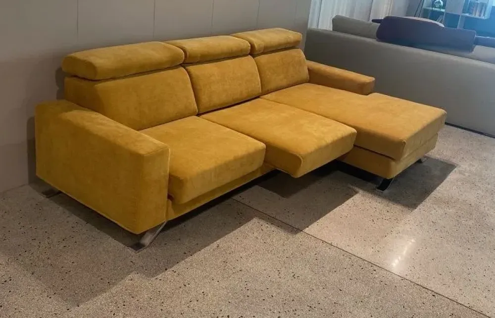 Md work Divano Con penisola Divano sedute scorrevoli mod paris ad un prezzo conveniente- Divani