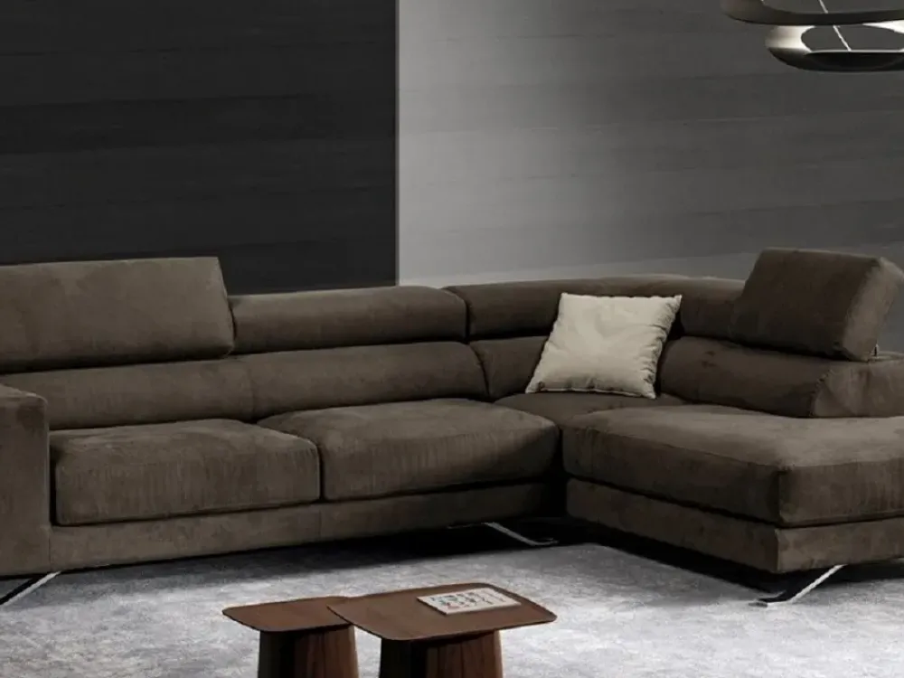 Excò Divano Con penisola Divano mod.harry con sedute estraibili scontato del 50% ad un prezzo vantaggioso- Divani