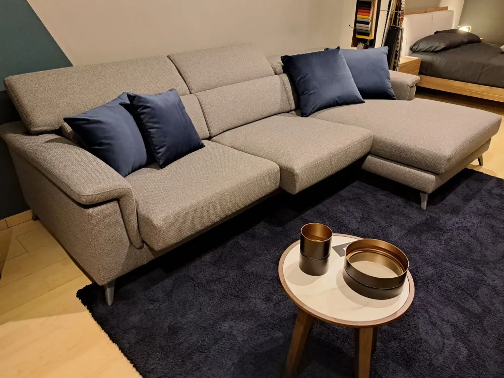 Febal Divano con penisola Kensington PREZZI OUTLET sconto 50%- Divani