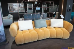 Franco Ferri Divano con penisola Abbracci PREZZI OUTLET sconto 38%- Divani