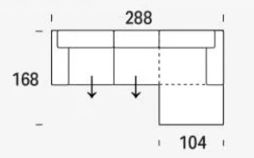 Divano con penisola Fred a PREZZO OUTLET^Felis Discount