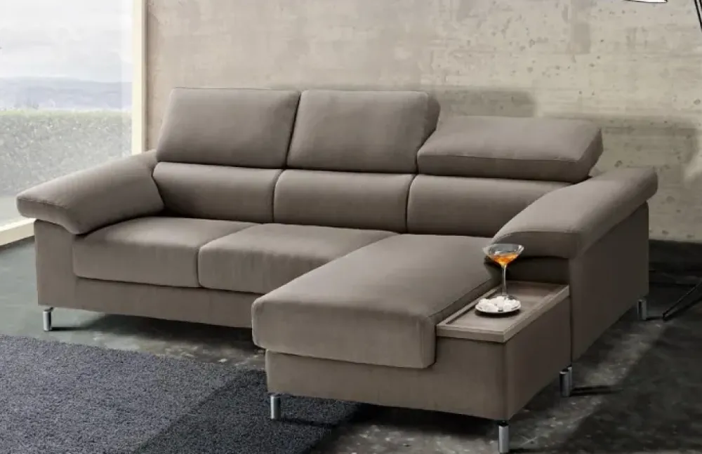 New Divano con penisola Giulia salotti sconto del 30% Divani