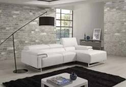 Artigianale Divano con penisola in Ecopelle a prezzo scontato- Divani