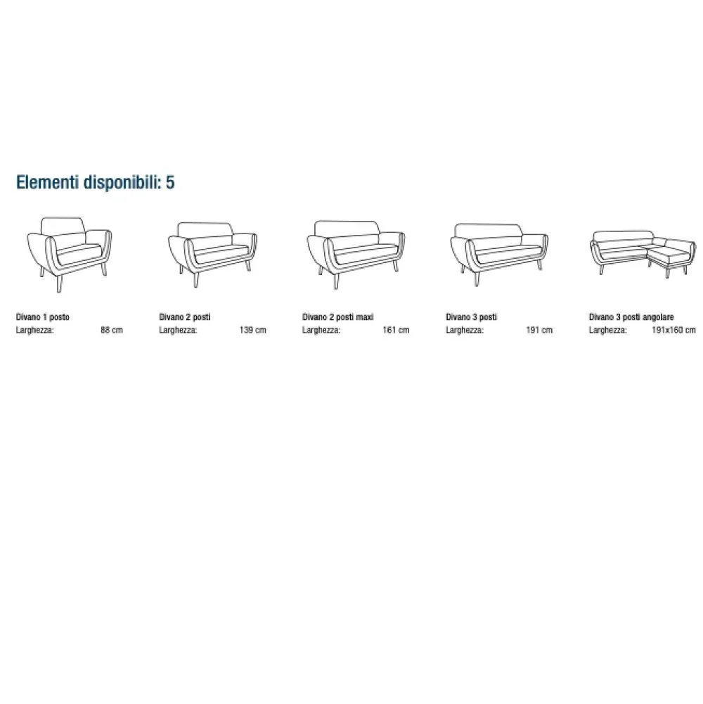 New Divano con penisola in Tessuto a prezzo ribassato Divani