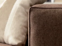 Divano con penisola in Tessuto Smeraldo Crippa divani&letti^Crippa Salotti Online