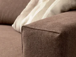 Divano con penisola in Tessuto Smeraldo Crippa divani&letti^Crippa Salotti Online