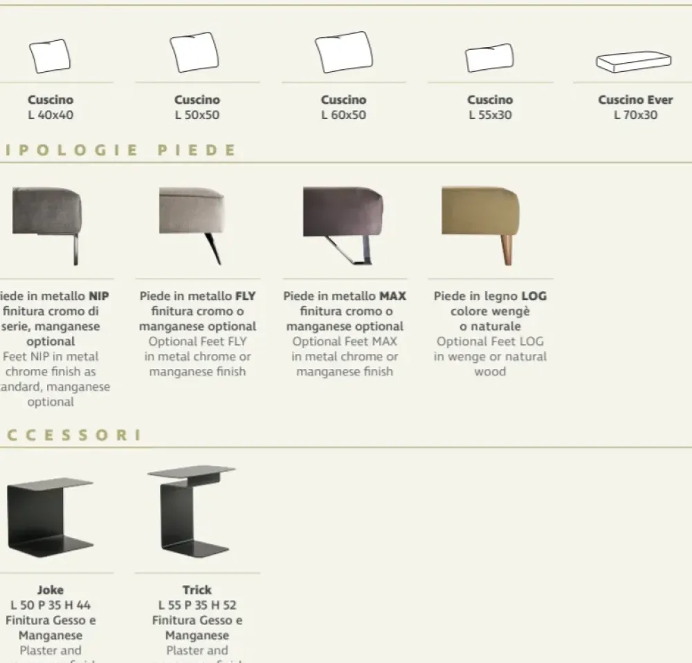 Divano con penisola in Tessuto Jest fancy^Samoa Clearance