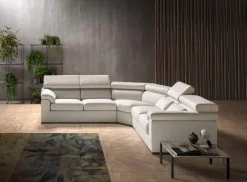 Md work Divano con penisola in Tessuto a prezzo scontato- Divani