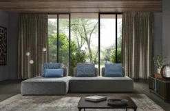 Discount Divano con penisola in Tessuto Jest droll Divani