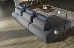 Discount Divano con penisola in Tessuto Jest droll Divani