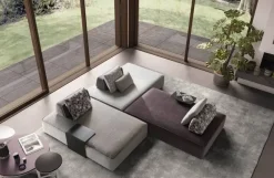 Discount Divano con penisola in Tessuto Jest droll Divani