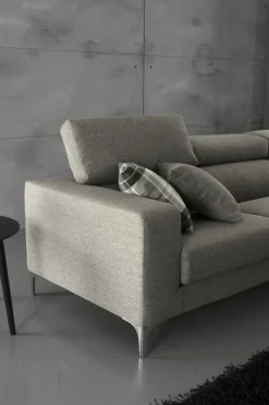 Sale Divano con penisola in Tessuto Jess Divani
