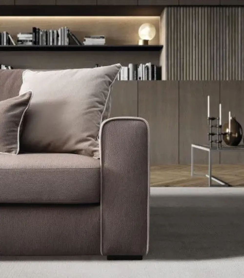 Le Comfort Divano con penisola in Tessuto Icaro- Divani