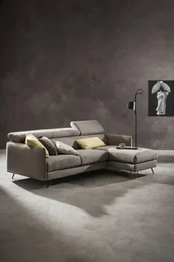 Samoa Divano con penisola in Tessuto a prezzo ribassato- Divani