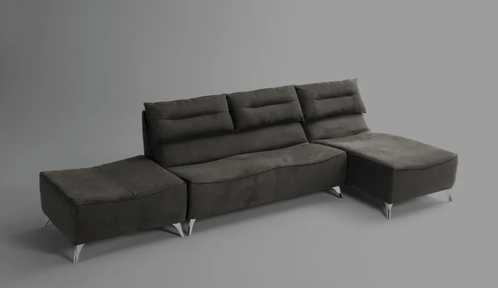 Divano con penisola in Tessuto Alivar^Excò Best