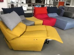 Calia Divano con penisola in Tessuto Hip hop- Divani